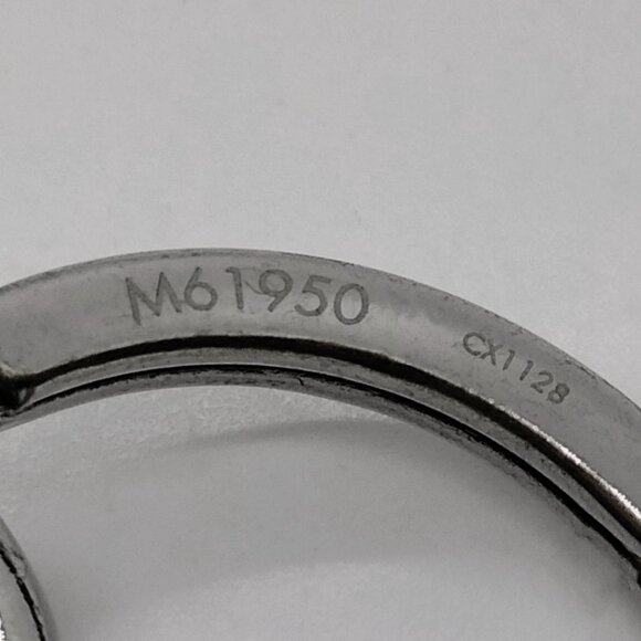 Louis Vuitton Dragonne Keychain Monogram Eclipse Leather Bag Charm Key Holder - Picture 5 of 6